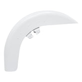 HR3 Stone Washed White Pearl Motorcycle 18" Wide Tire Front Mudguard Fender For Harley Touring Models 2014-2023