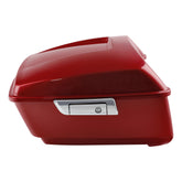 HR3 Wicked Red 13.7" King Size Touring Trunk Luggage For 14-24 Harley Touring