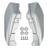 HR3 Brilliant Silver Pearl Mid-Frame Air Deflectors For Harley Touring and Trike Models 09-24