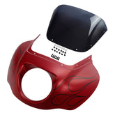 HR3 Wicked Red Denim Headlight Fairing & Windshield Fit For Harley Softail FXBB FXLR 2018-2025