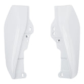HR3 Stone Washed White Pearl Mid Frame Air Heat Deflectors For Harley Touring and Trike Models 09-24