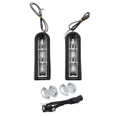 CUSTOM CHROME Saddlebag Filler Support w/ LED Light Fit For Harley Touring '14-'24