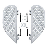 Tour Ease Chrome Anti-Slip Rider Floorboards Footboards Kit Fit For Harley Touring Softail