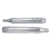 Santee Exhaust Pipes Dual Slip On Mufflers Fit For Harley Davidson Touring 17-24 Chrome