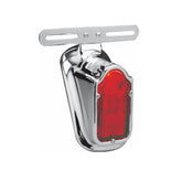 Custom Chrome Universal Tombstone Rear Red Brake Taillight Chrome Black For Harley Bobber Chopper