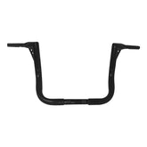 Santee 1-1/2" Fat 12" Rise Handlebar Gloss Black Chrome Fit For Harley Street Electra Glide FL