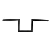 Jammer Gloss Black 1" Fat 6 - Rise 60's Handlebar Without Indent Fit For Harley 1" Clamp