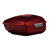 HR3 Mysterious Red Sunglo King Size Touring Trunk Luggage with Speaker Cut Outs For 15-24 Harley Touring