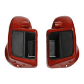 HR3 Pearl Red & Dark Alloy Vented Lower Fairing Kit For Harley Touring models 2014-2024