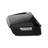 HR3 Vivid Black King Size Touring Trunk Luggage with Speaker Cut Outs For 14-24 Harley Touring