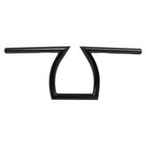 Custom Chrome 1" Handlebar Z style Gloss Black Chrome Fits For Harley Chopper Bobber Softail Dyna Sportster Black