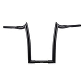 Santee 1-1/2" Fat 18" Rise Handlebar Gloss Black Chrome Fit For Harley Big Twin Sportster FLHR