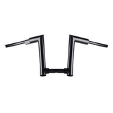 Santee Gloss Black 2" Fat 12 - Rise Hulkz Handlebar Fit For Harley Road King Sportster