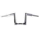 Santee Chrome Gloss Black 2" Fat 12 - Rise Beefies Handlebar Fit For Harley Softail Dyna 1.25" Clamp