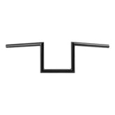 Jammer Gloss Black 1" Fat 8 - Rise 60's Handlebar Without Indent Fit For Harley 1" Clamp