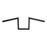 Jammer Gloss Black 1" 10 - Rise 60's Handlebar Without Indent Fit For Harley 1" Clamp