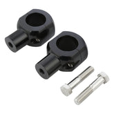 Custom Chrome Universal 2" Handlebar Top Risers Fit For Harley 1-1/2'' 1.5" Handlebars Gloss Black Chrome