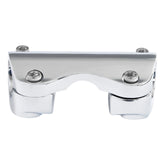 Custom Chrome 1.25'' Handlebar Bar Risers Top Clamp Gloss Black Chrome Fit For Harley Touring Road Glide 2015-up