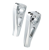 Custom Chrome Universal 4.5"Handlebar Top Risers Chrome Fit For Harley Honda Kawasaki 1'' Bars