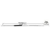 Custom Chrome 80CM Stainless Steel Clutch Cable Fits For Harley Sportster Iron 883 1200 Custom