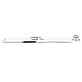 Custom Chrome 110CM Stainless Clutch Cable Fit For Harley Road King Street Electra Glide 43.3"