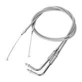 Custom Chrome 100cm Stainless Throttle Cable Wire Set Fit For Harley FLHR 1996-2001 03-07 FLTR