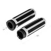 Custom Chrome Chrome 1' 'Handlebar Hand Grips Fit For Harley Davidson Cable Throttle 1973-Up