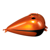 HR3 Scorched Orange / Black Denim CVO Fuel Gas Tank For 2008-2023 Harley Touring CVO Models