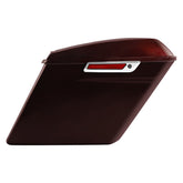HR3 Midnight Crimson 5" Stretched Extended Saddlebags For Harley Touring 2014-2023