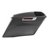 HR3 Charcoal Pearl CVO Stretched Saddlebags with Speaker Lids For 14-23 Harley Touring