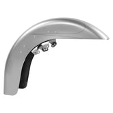 HR3 Brilliant Silver Pearl Motorcycle 18" Wide Tire Front Mudguard Fender For Harley Touring Models 2014-2023