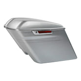 HR3 Brilliant Silver Pearl 2015SGS 5" Stretched Extended Saddlebags For Harley Touring 2014-2023