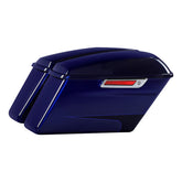 HR3 Zephyr Blue / Black Sunglo Hard Saddlebags (Regular) For 14-23 Harley Touring