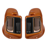 HR3 Amber Whiskey Vented Lower Fairing Kit For Harley Touring Models 2014-2023 (Fits water cooled models)