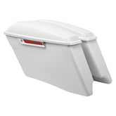HR3 Bonneville salt pearl CVO Stretched Saddlebags For 14-23 Harley Touring