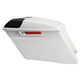 HR3 Bonneville salt pearl CVO Stretched Saddlebags with Speaker Lids For 14-23 Harley Touring