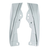 HR3 Apple Green / White Gray Mid Frame Air Heat Deflectors For Harley Touring and Trike Models 09-24