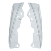 HR3 Apple Green / White Gray Mid-Frame Air Deflectors For Harley Touring and Trike Models 09-24