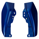 HR3 Candy Cobalt / Indigo Ink Mid-Frame Air Deflectors For Harley Touring and Trike Models 09-24