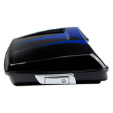 HR3 Candy Cobalt / Indigo Ink 5.5" Razor Style Touring Trunk Luggage For 14-24 Touring