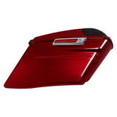 HR3 Velocity Red Sunglo 2017S CVO Stretched Saddlebags with Speaker Lids For 14-23 Harley Touring