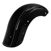 HR3 Black Quartz Motorcycle Mudguard CVO STYLE REAR FENDER FOR Harley Touring 2014-2023