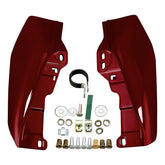 HR3 Billiard Red Mid-Frame Air Deflectors For Harley Touring and Trike Models 09-24