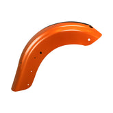 HR3 Scorched Orange / Black Denim Motorcycle Rear Fender Mudguard For Harley 2014-2023 FLHX FLHXS, 2015-2023 FLTRX FLTRXS