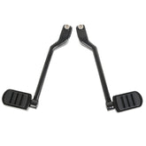 Custom Chrome Triple Slot Heel Toe Shifter Pegs Gloss Black Chrome Fit For Harley Touring Softail FL