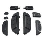 Tour Ease Footboard Floorboard Brake Pedal Shifter Peg Gloss Black Chrome Fit For Harley Touring