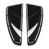 Custom Chrome Venoms Style Rider Driver Footboards Kit Chrome Gloss Black Fit For Harley Touring Softail