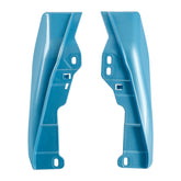 HR3 Sky Blue / Sand Gold Mid Frame Air Heat Deflectors For Harley Touring and Trike Models 09-24