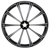 Custom Chrome 26" 3.5" Flash Black Front Wheel Rim Fits For Harley Touring Glide 2008-2024 Non ABS