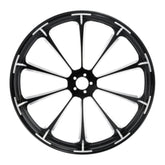 Custom Chrome 23 3.5" Front Wheel Rim Fits For Harley Touring Glide 2008-2024 Non ABS Black Dalia